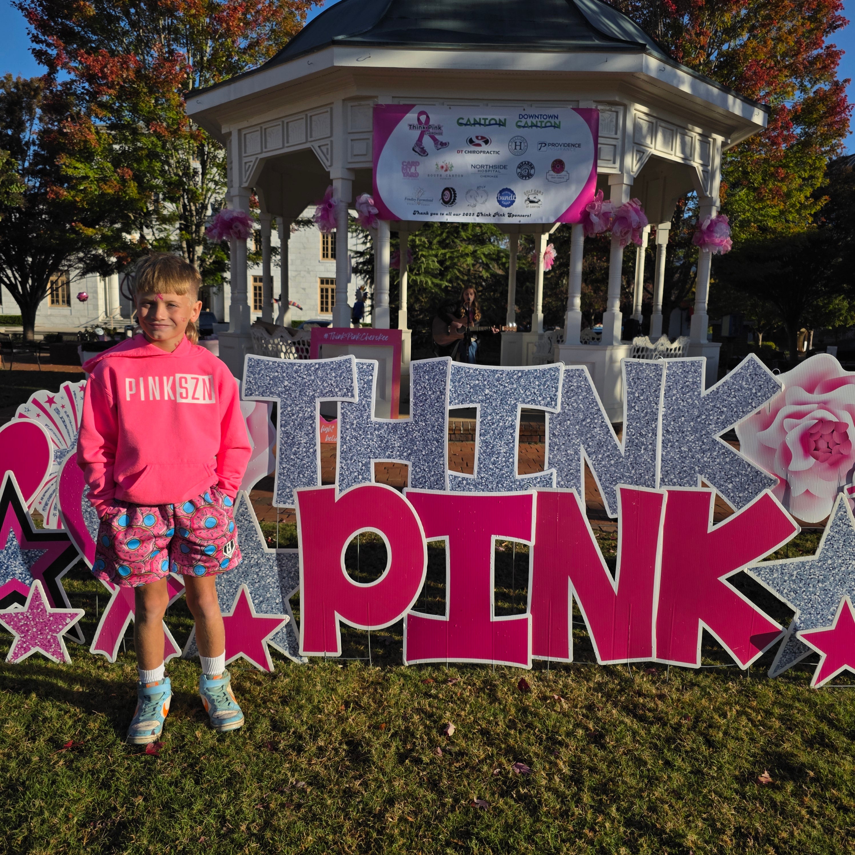 PINKSZN Hoodie - For the fighters, survivors, and angels - Youth