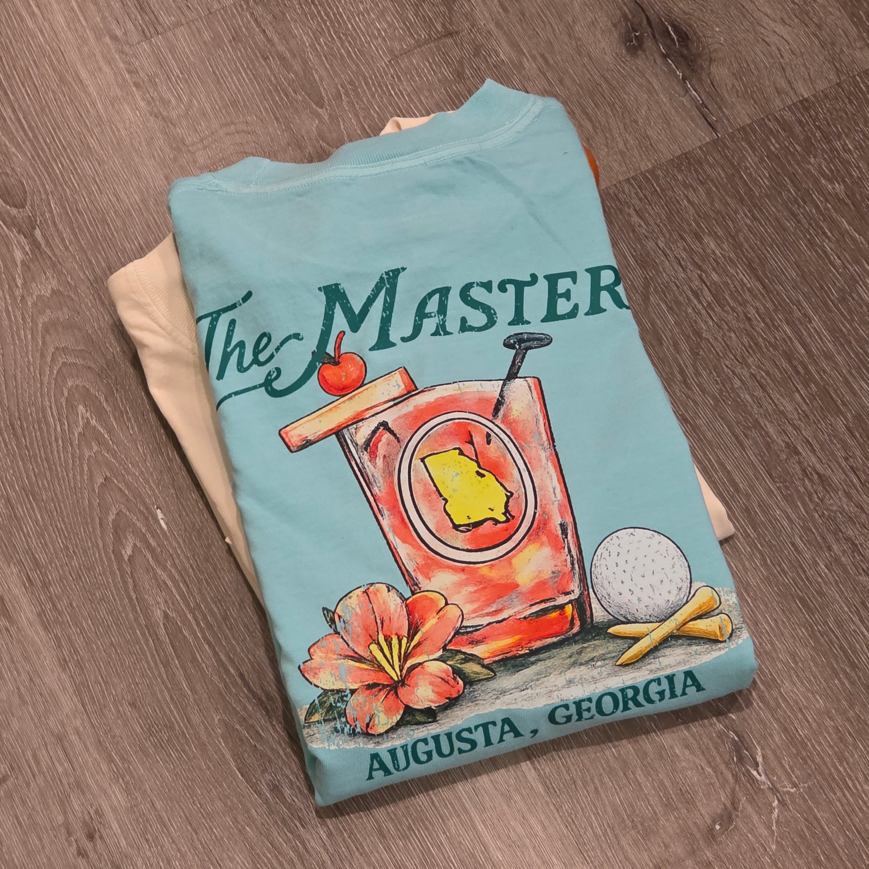 Augusta Georgia Golf Shirt | Spring Golf Tee | Southern Azalea Floral Golf Graphic | Cute Masters Inspired Shirt