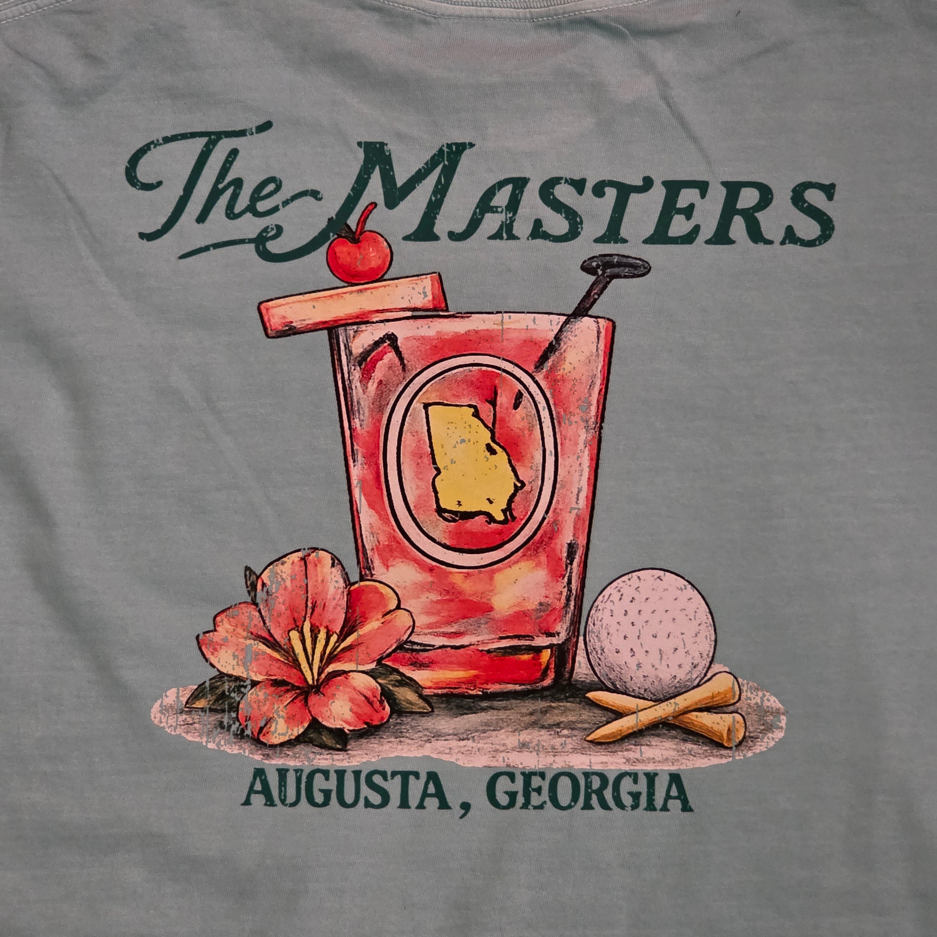 Augusta Georgia Golf Shirt | Spring Golf Tee | Southern Azalea Floral Golf Graphic | Cute Masters Inspired Shirt