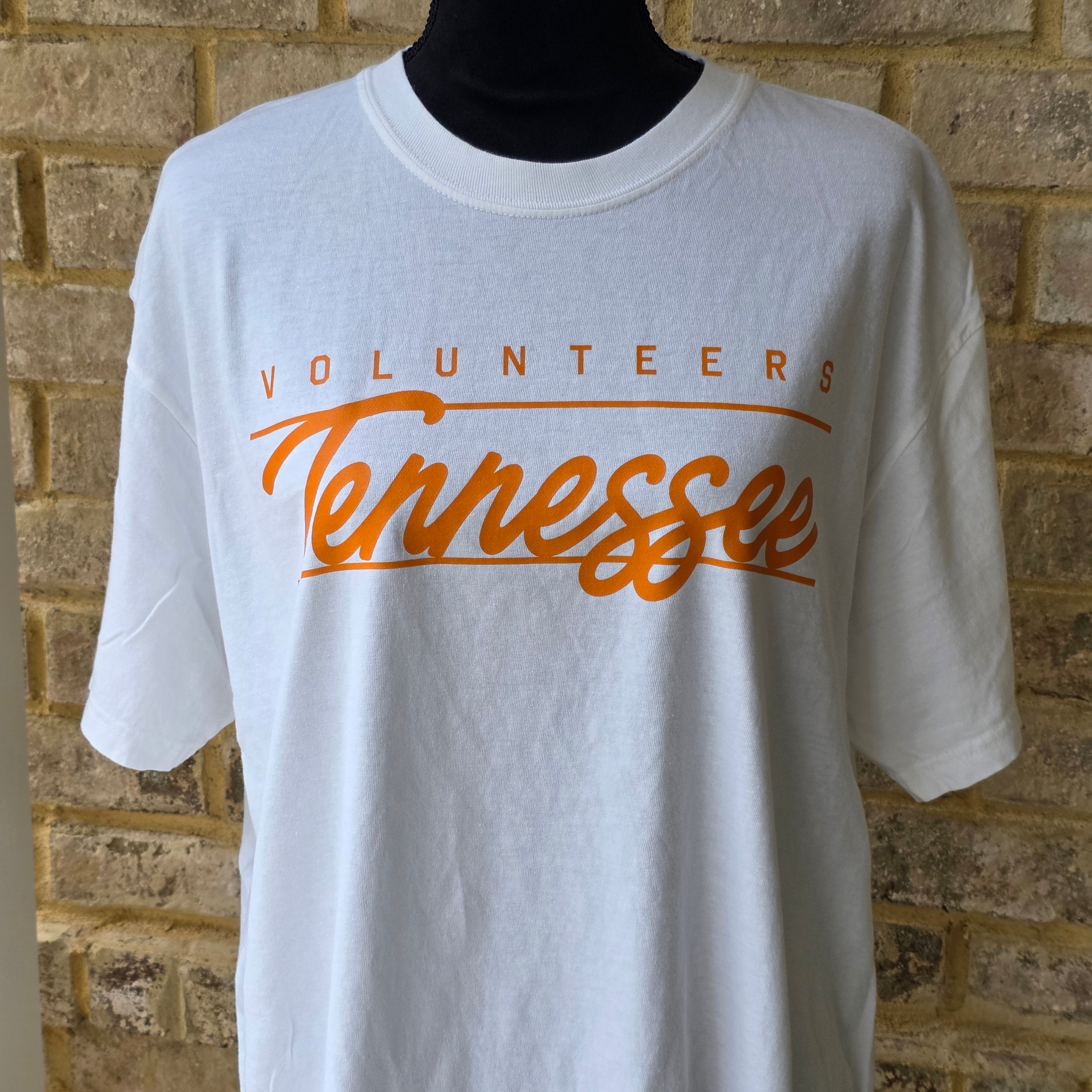 Tennessee Volunteers Shirt, Comfort Colors 1717 Game Day Tee, Vintage Script Football T-Shirt, Knoxville Fan Gift, Pepper or White