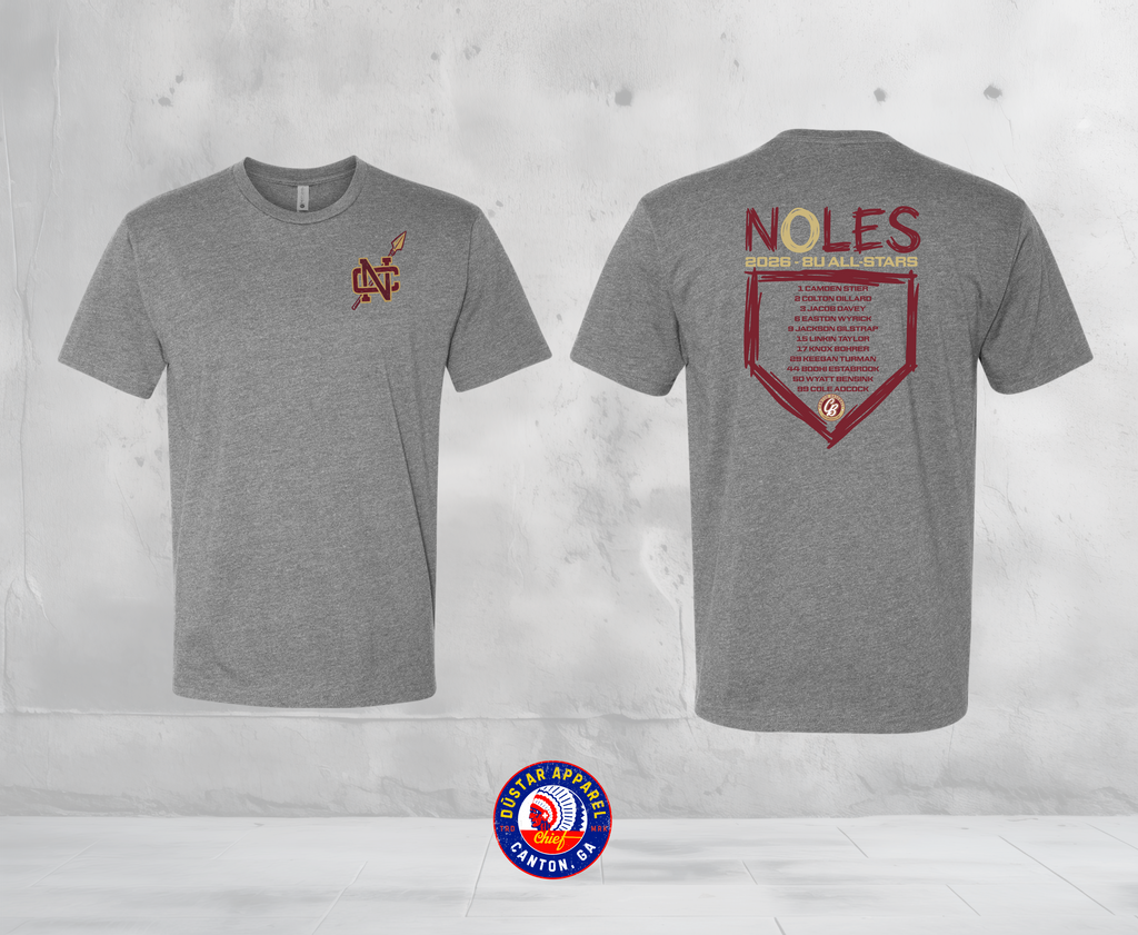 Noles 2026 8u Team Roster Tee