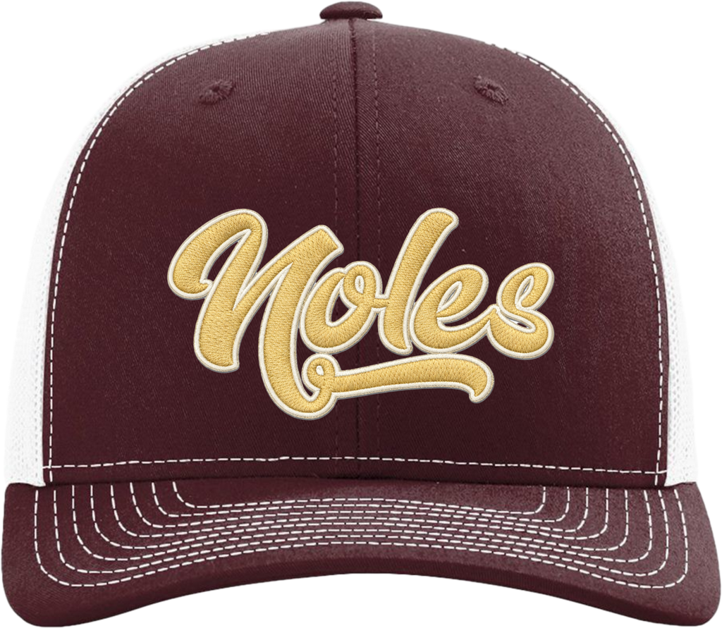 Noles Richardson Snabback Trucker Cap 112 - Maroon/White