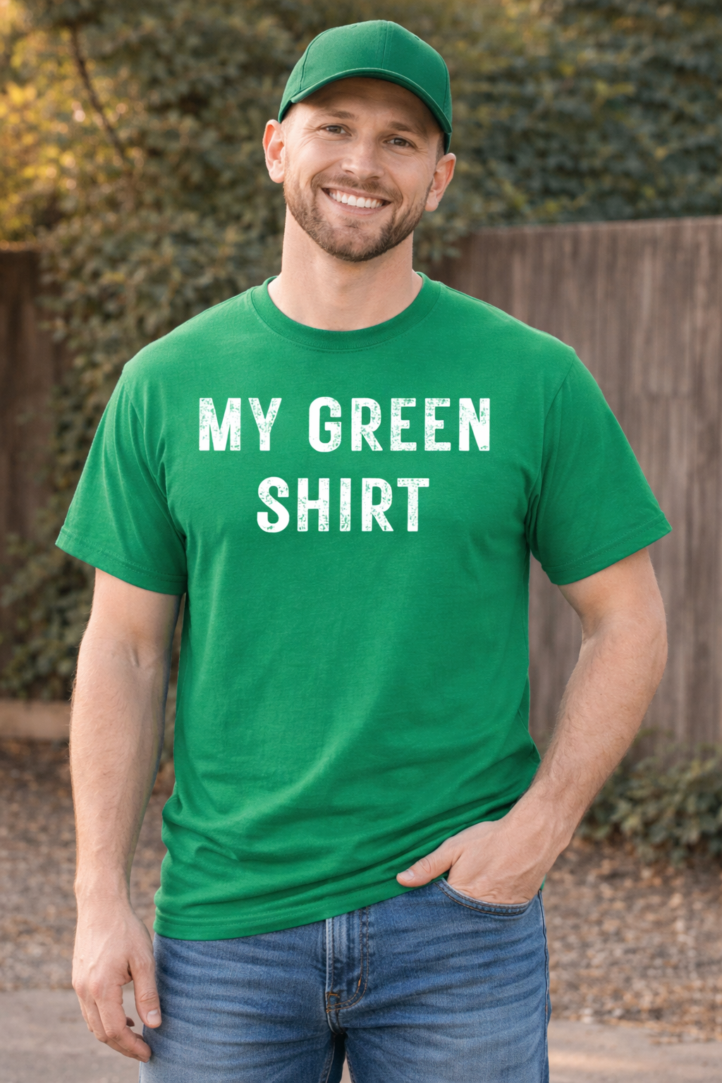 My Green Shirt – Funny St Patrick’s Day Tee – Simple Green Holiday Shirt – March 17 Outfit – Minimalist St Paddy’s Day Top