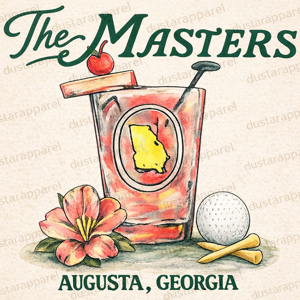 Augusta Georgia Golf Shirt | Spring Golf Tee | Southern Azalea Floral Golf Graphic | Cute Masters Inspired Shirt