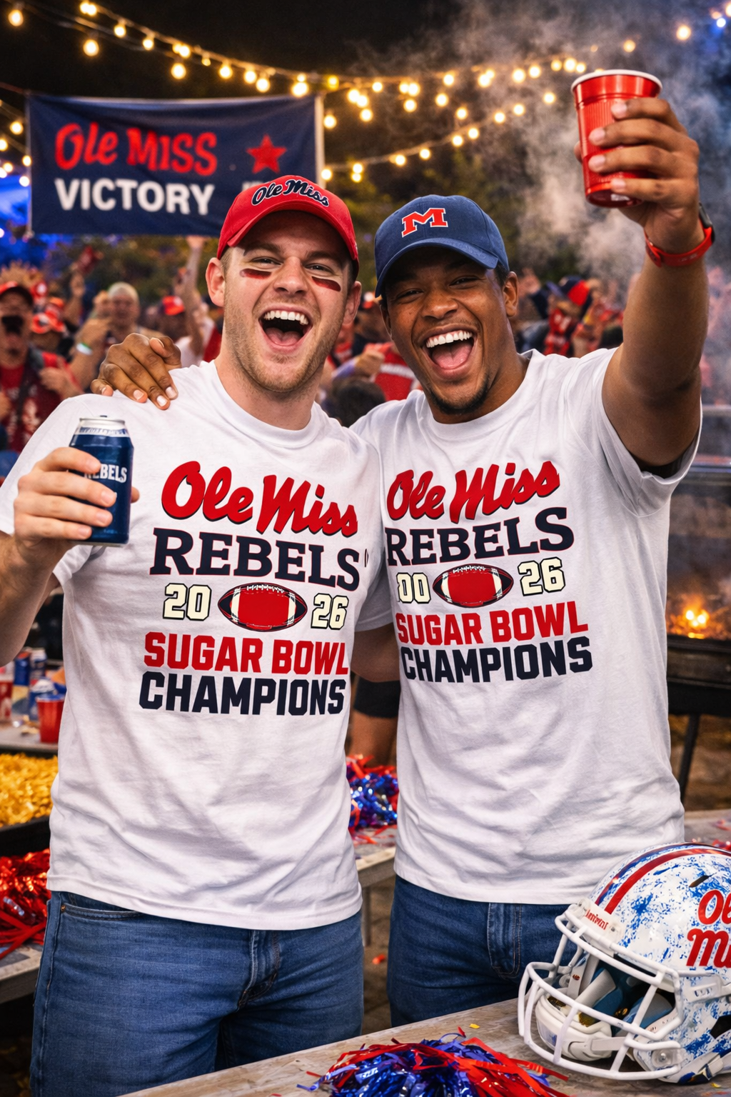 Ole Miss Rebels Sugar Bowl Champs Tee | Mississippi Football Shirt | Rebel Pride Victory Graphic Tee