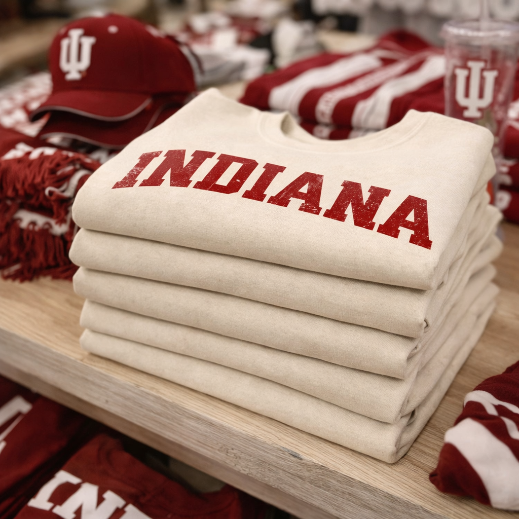 Indiana Hoosiers Rose Bowl Legacy Crewneck – Pigment-Dyed Sweatshirt | Vintage Arch | Indiana-Inspired College Apparel
