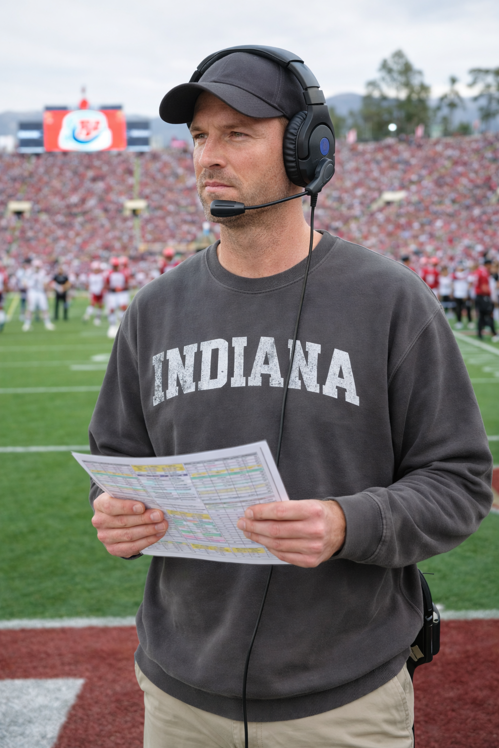 Indiana Hoosiers Rose Bowl Legacy Crewneck – Pigment-Dyed Sweatshirt | Vintage Arch | Indiana-Inspired College Apparel