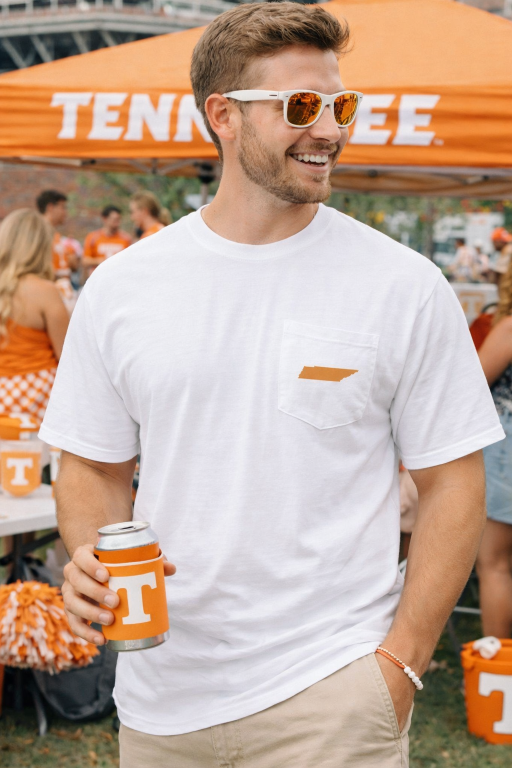 Knoxville Tennessee Vols Country Pocket Tee | Vintage Camo Game Day Shirt | Comfort Colors Knoxville Tee | Southern Tailgate T-Shirt