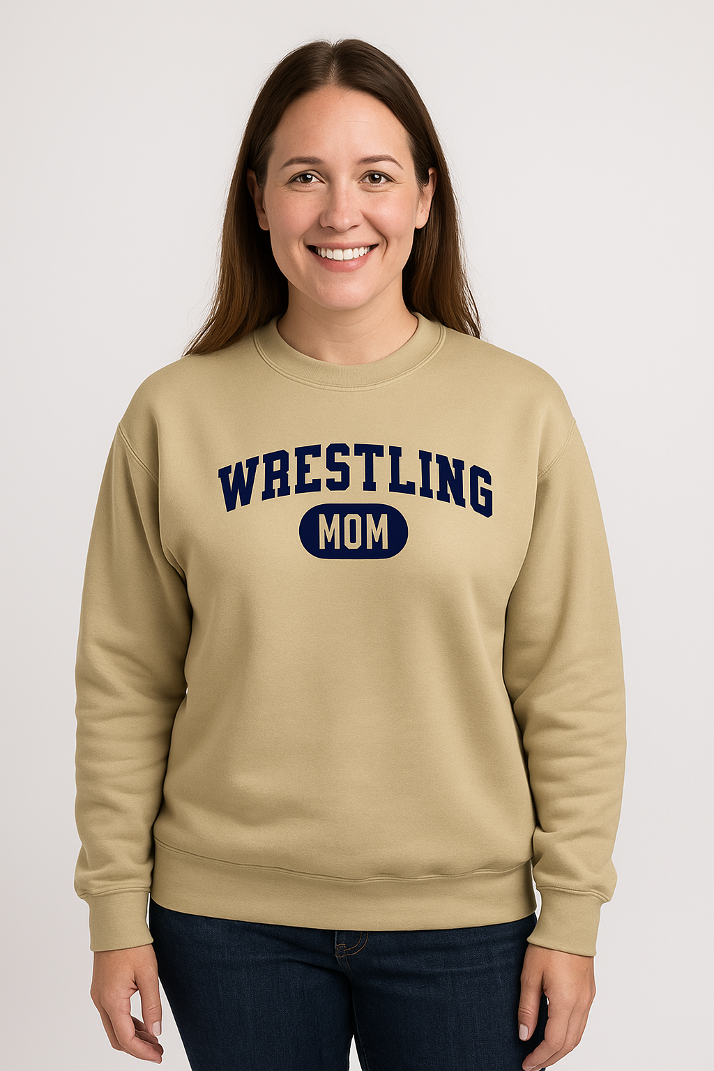 Wrestling Mom Vintage Crewneck