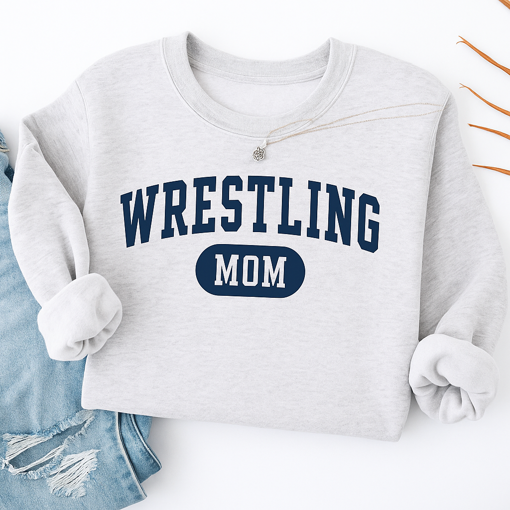 Wrestling Mom Vintage Crewneck