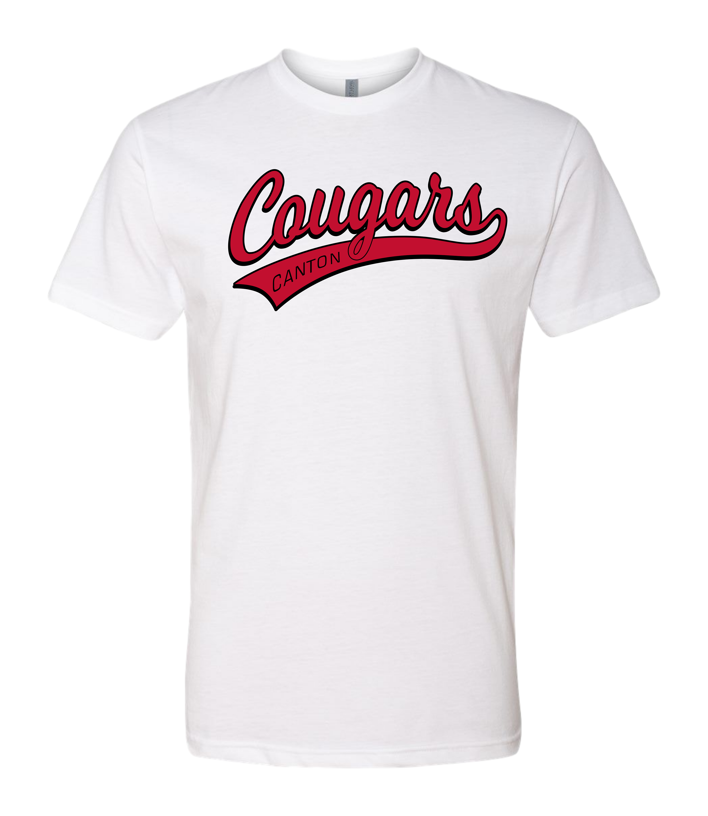 Cougars Baseball Script Tee