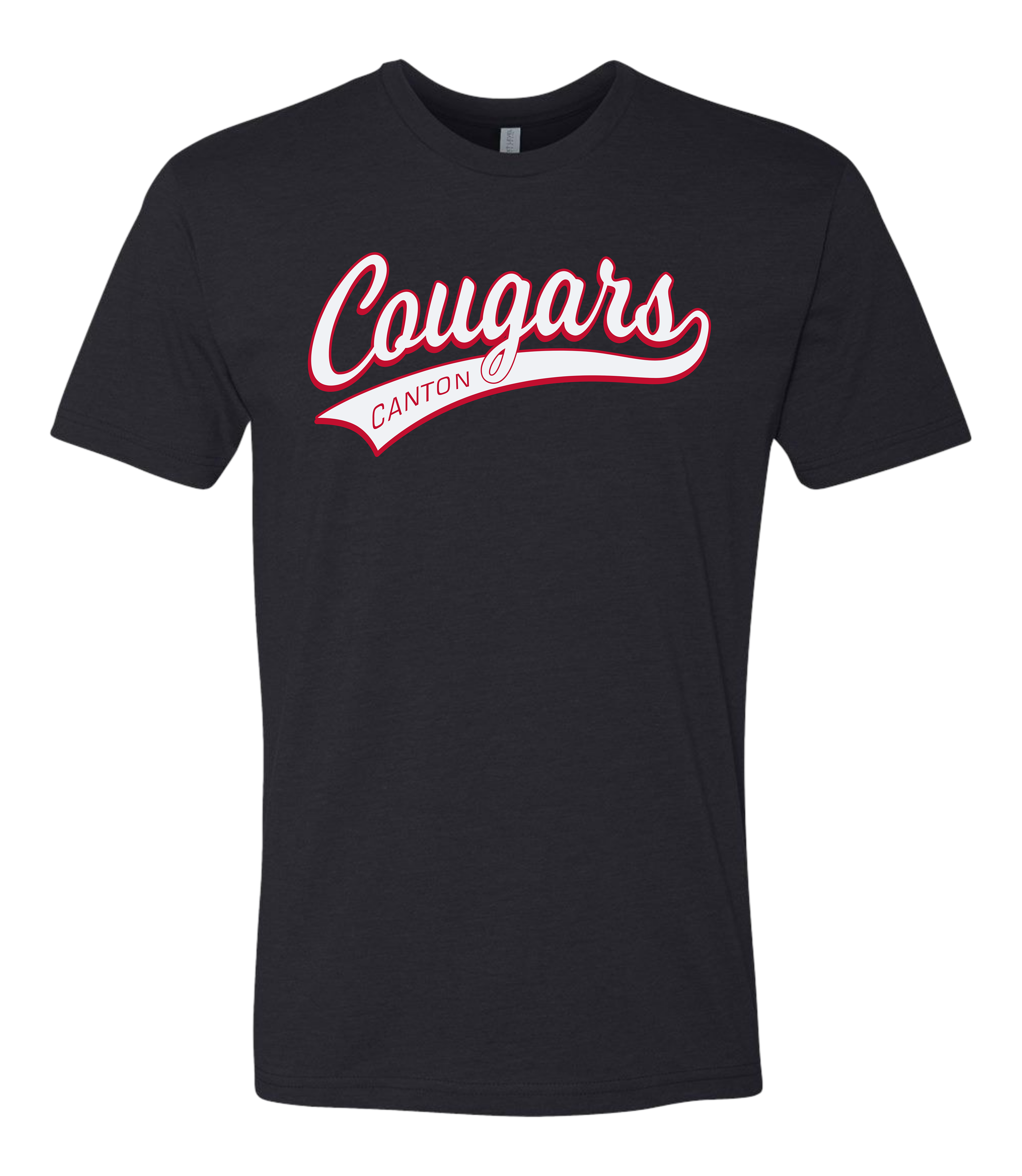 Cougars Baseball Script Tee