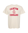 Cougars Baseball Retro Mascot Distressed Tee