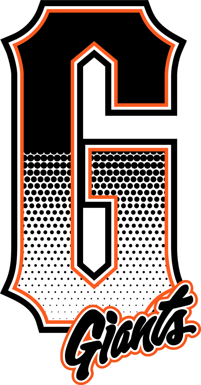 Hobgood Giants - Gradient White Logo