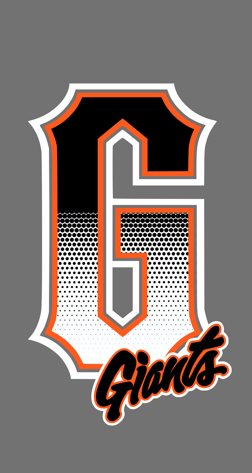 Hobgood Giants - Gradient Black Logo