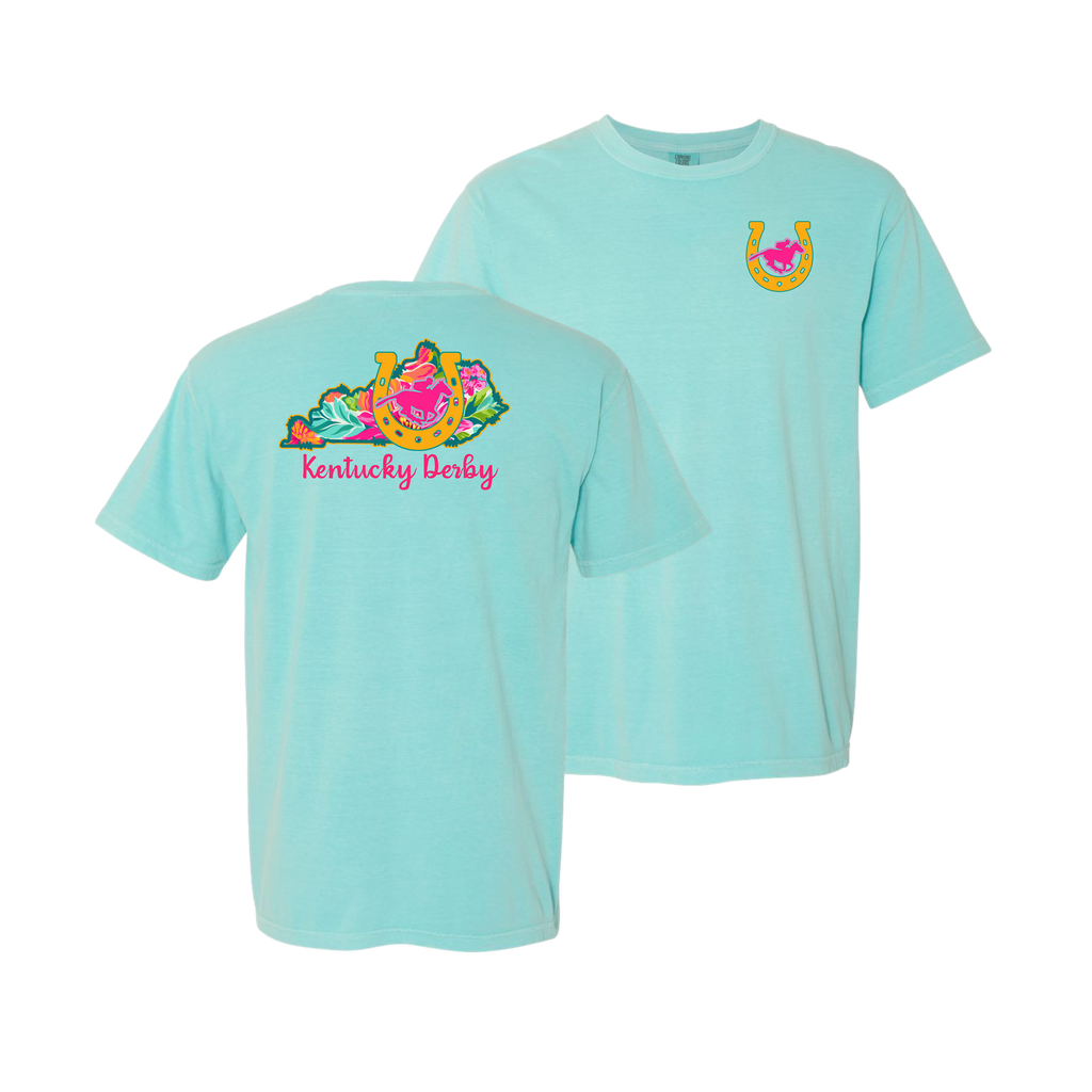 Kentucky Derby Shirt Comfort Colors 1717 Chalky Mint | Derby Day Tee | Horse Racing Shirt | Southern Spring Outfit | Run for the Roses Shirt