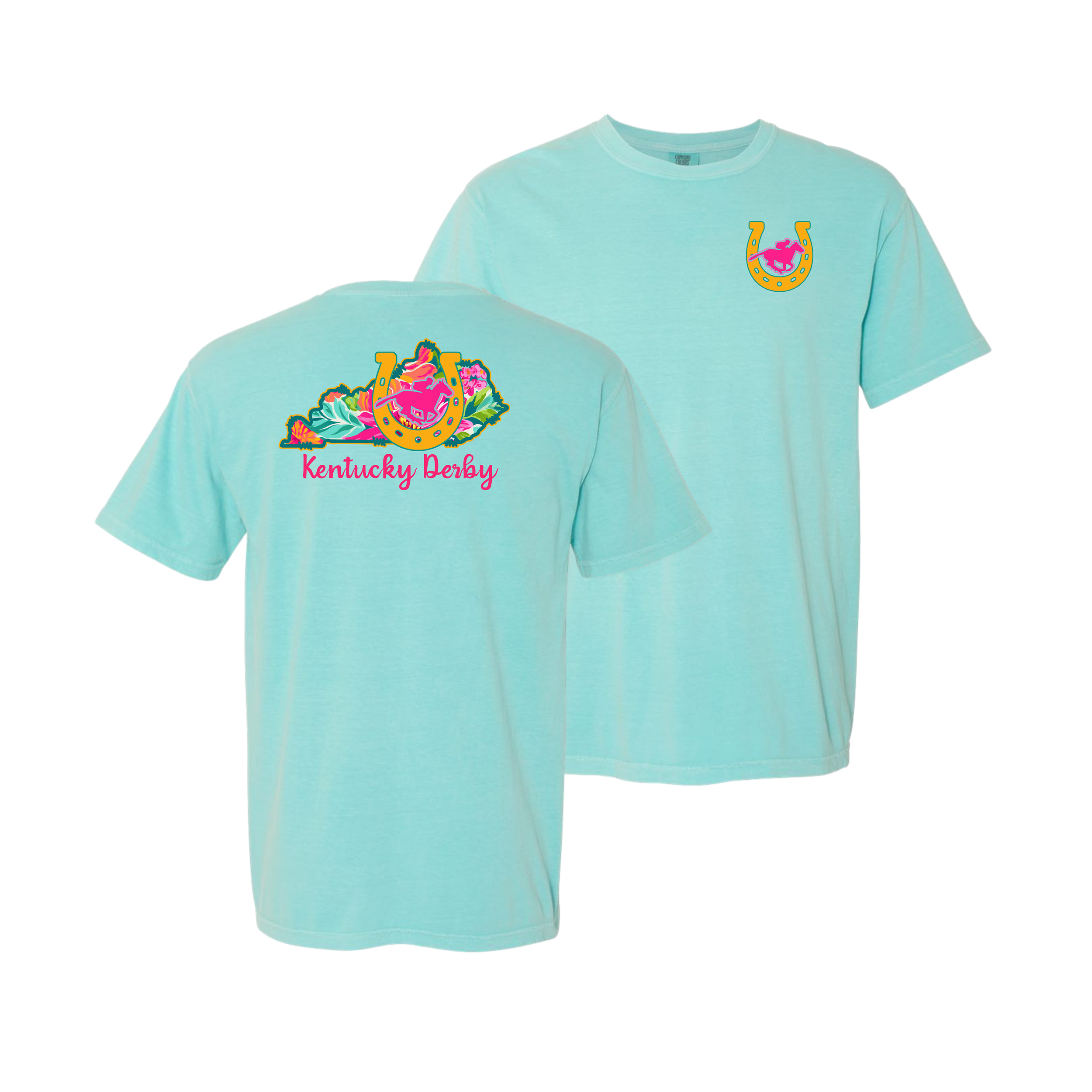 Kentucky Derby Shirt Comfort Colors 1717 Chalky Mint | Derby Day Tee | Horse Racing Shirt | Southern Spring Outfit | Run for the Roses Shirt