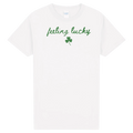 Feeling Lucky Shirt | St Patricks Day Graphic Tee | Cute Irish Clover Shirt | Women’s Saint Paddy’s Day Green T-Shirt | Lucky Shamrock Top