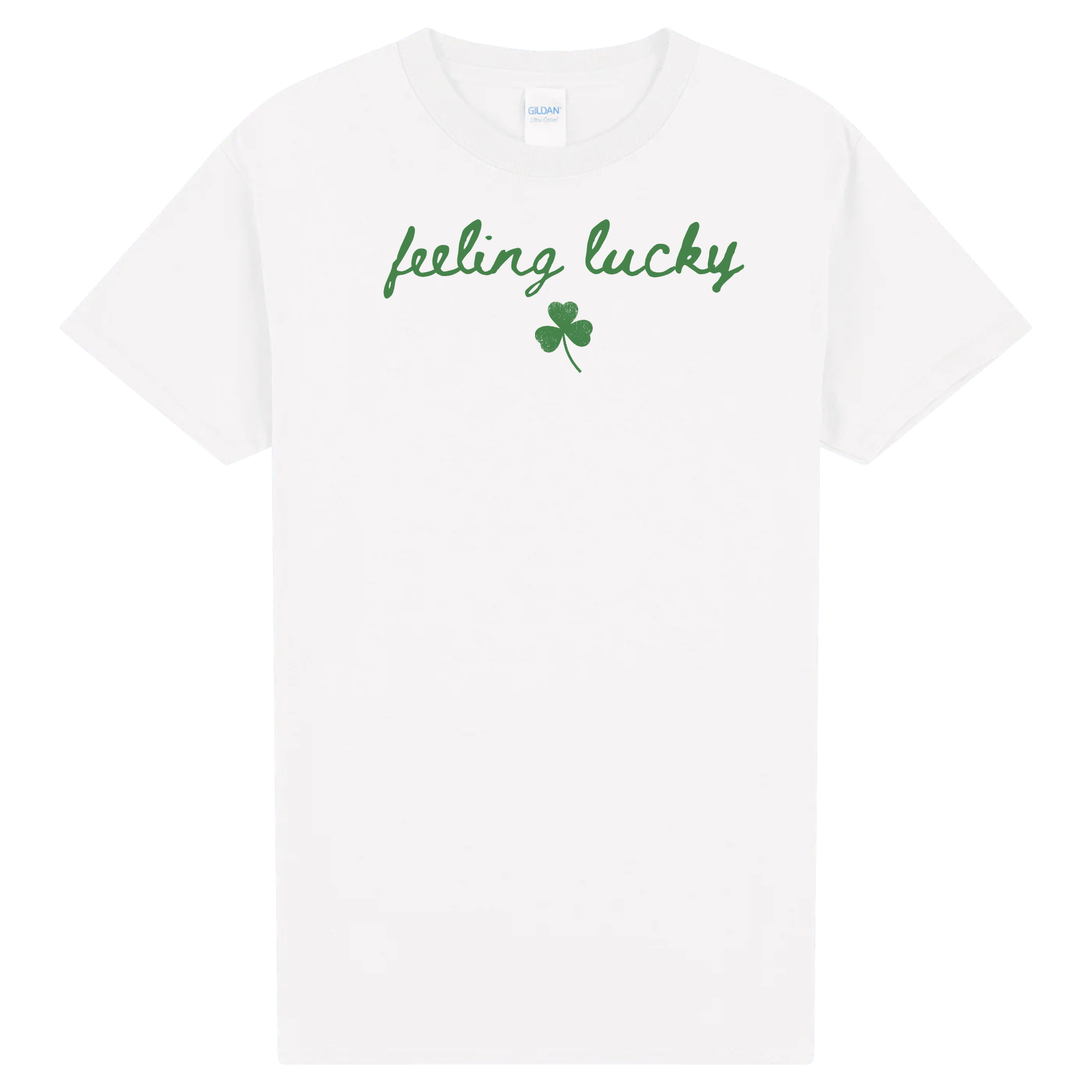 Feeling Lucky Shirt | St Patricks Day Graphic Tee | Cute Irish Clover Shirt | Women’s Saint Paddy’s Day Green T-Shirt | Lucky Shamrock Top