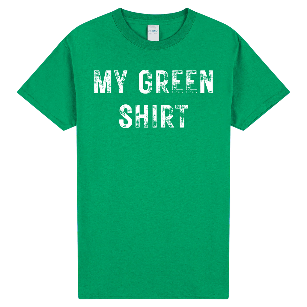 My Green Shirt – Funny St Patrick’s Day Tee – Simple Green Holiday Shirt – March 17 Outfit – Minimalist St Paddy’s Day Top