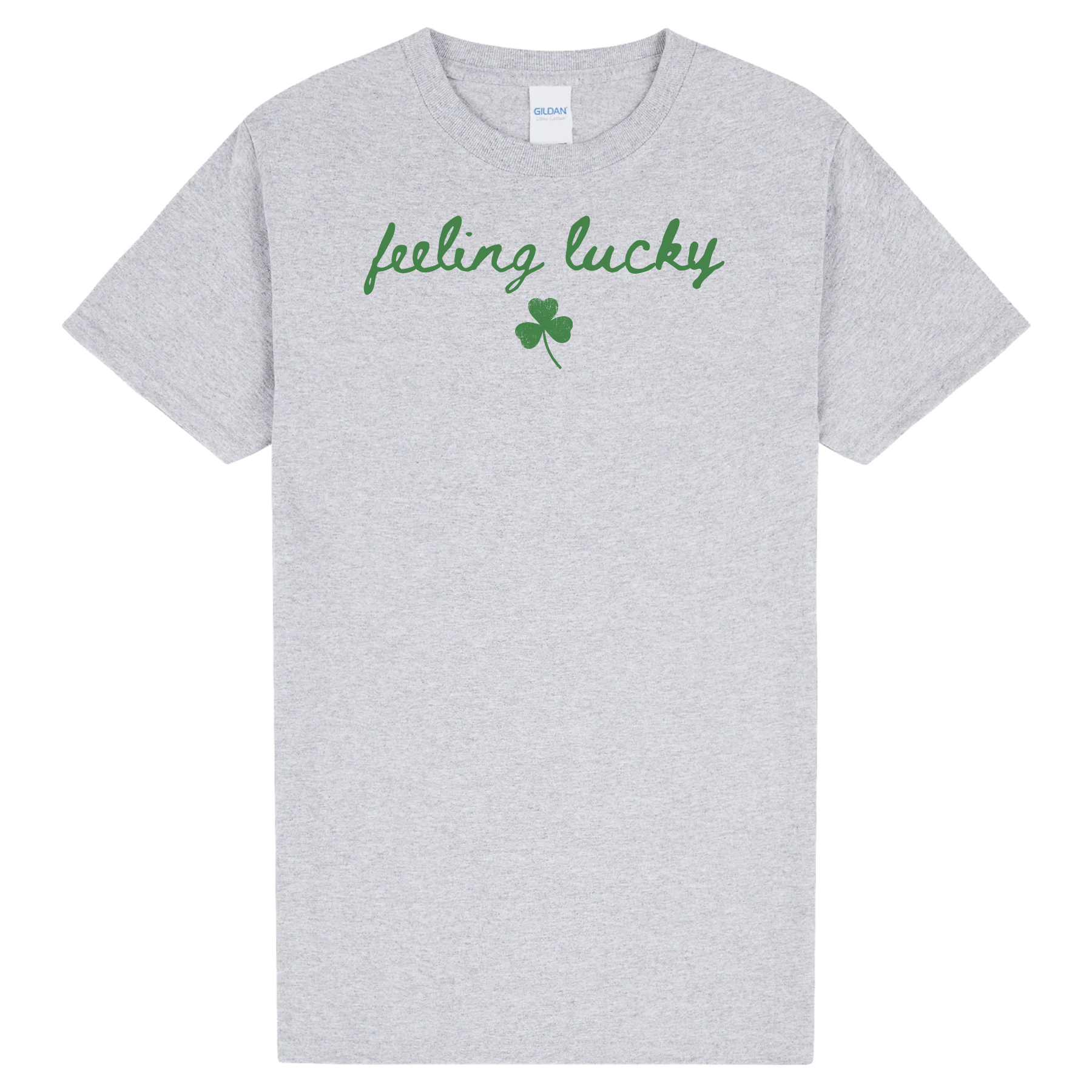 Feeling Lucky Shirt | St Patricks Day Graphic Tee | Cute Irish Clover Shirt | Women’s Saint Paddy’s Day Green T-Shirt | Lucky Shamrock Top