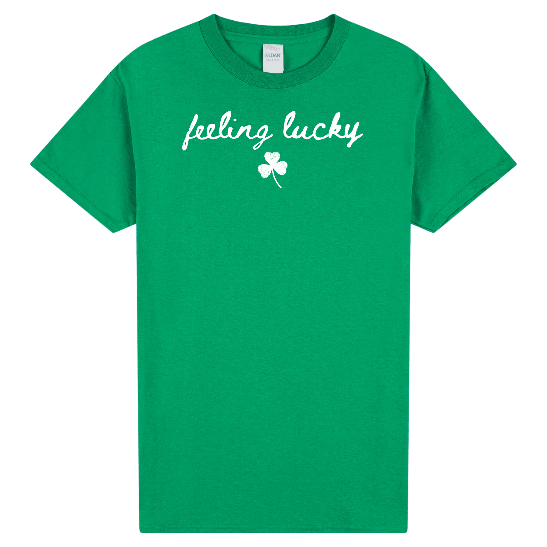 Feeling Lucky Shirt | St Patricks Day Graphic Tee | Cute Irish Clover Shirt | Women’s Saint Paddy’s Day Green T-Shirt | Lucky Shamrock Top