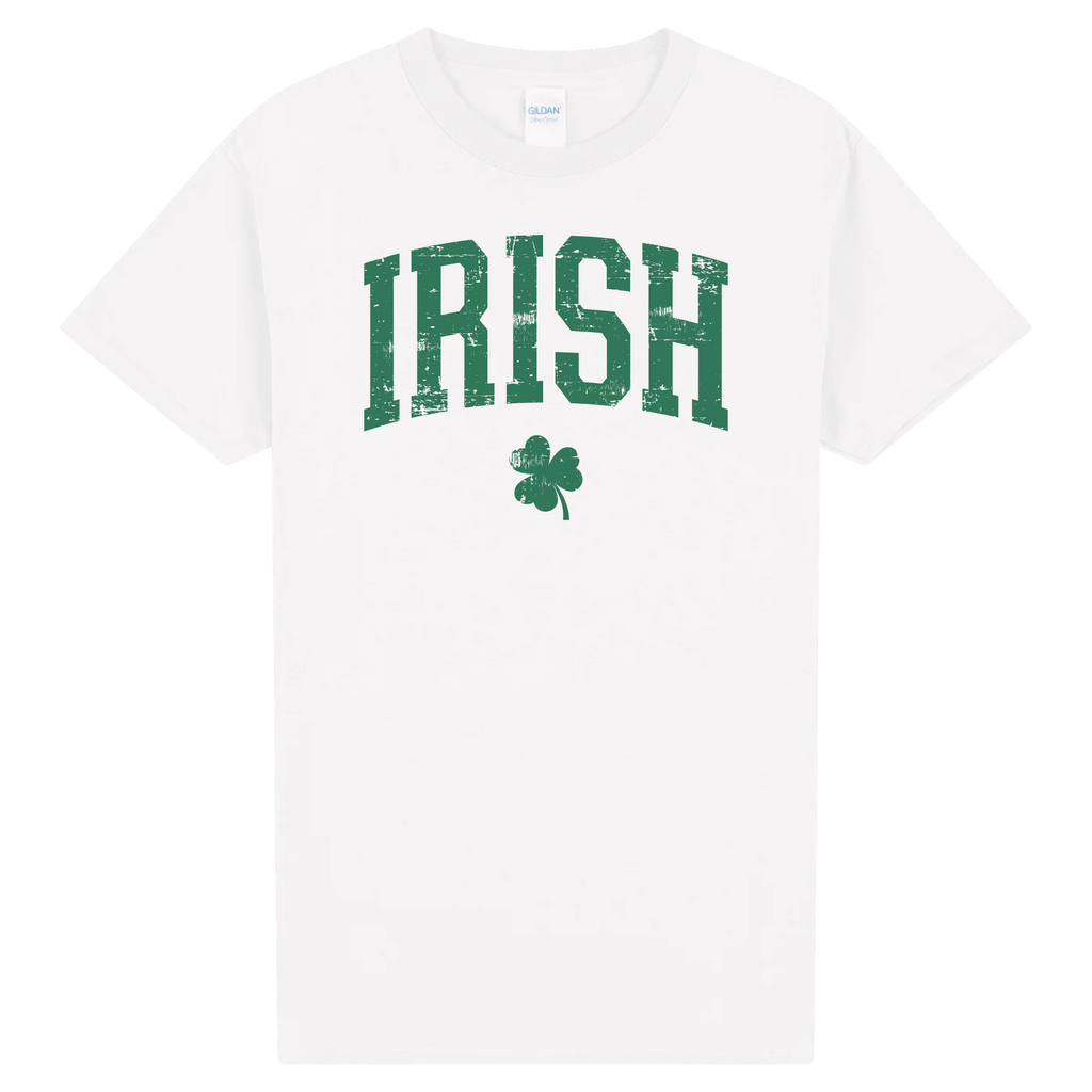 Irish Shamrock Shirt | Vintage Distressed Irish Tee | St Patricks Day Shirt | Lucky Clover Graphic T-Shirt | Irish Pride Green Shirt