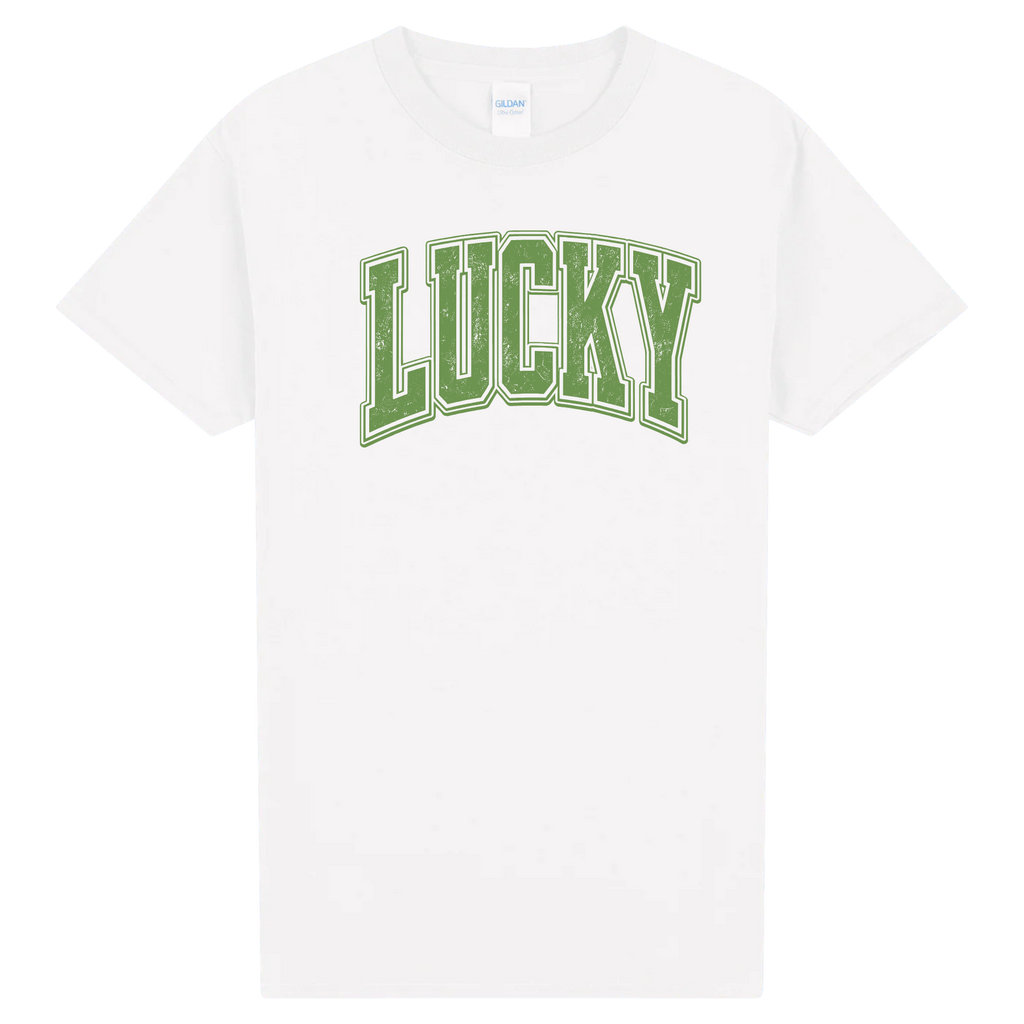 Lucky Shirt St Patricks Day Tee | Vintage Distressed Lucky Graphic Shirt | Retro Irish Pub Crawl Shirt | Saint Paddy’s Day Green T-Shirt