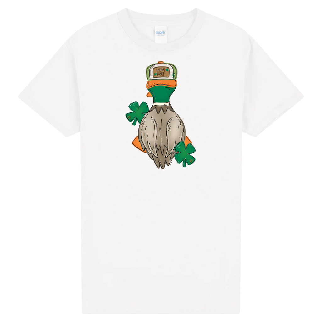 Lucky Duck Kids Shirt, St Patricks Day Kids Shirt, Funny Shamrock Duck Tee, Toddler St Paddy’s Shirt, Cute Irish Kids Top