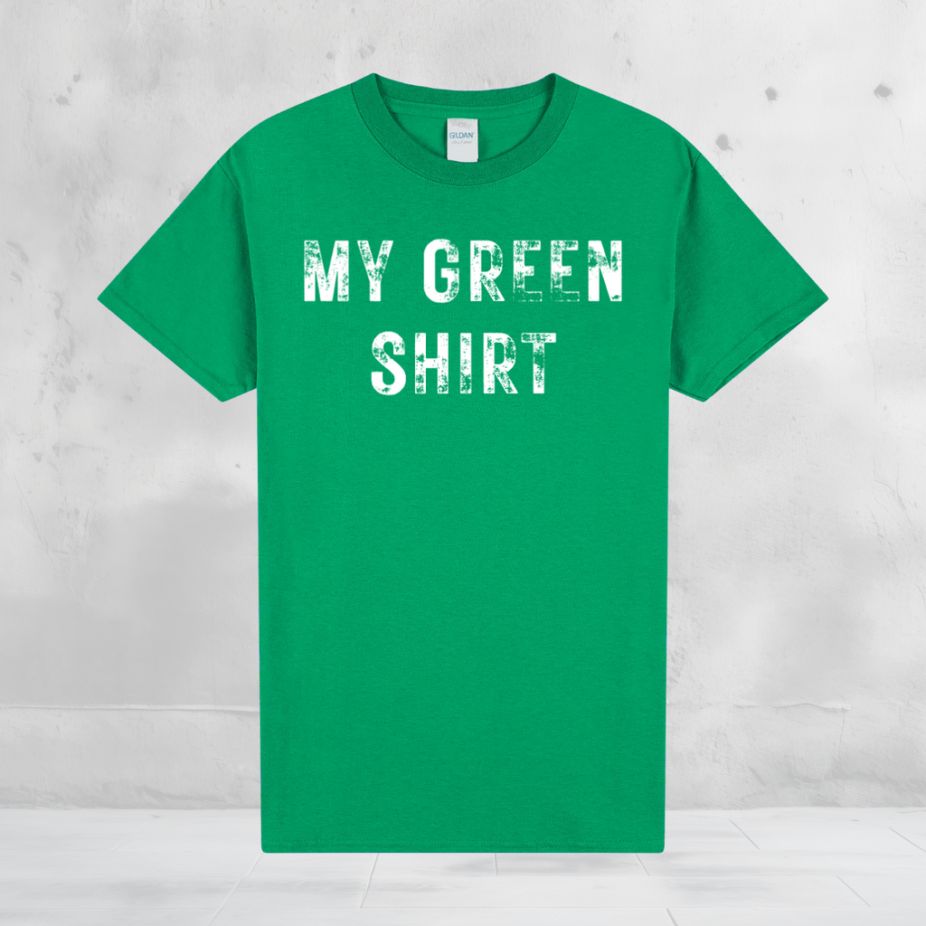 My Green Shirt – Funny St Patrick’s Day Tee – Simple Green Holiday Shirt – March 17 Outfit – Minimalist St Paddy’s Day Top