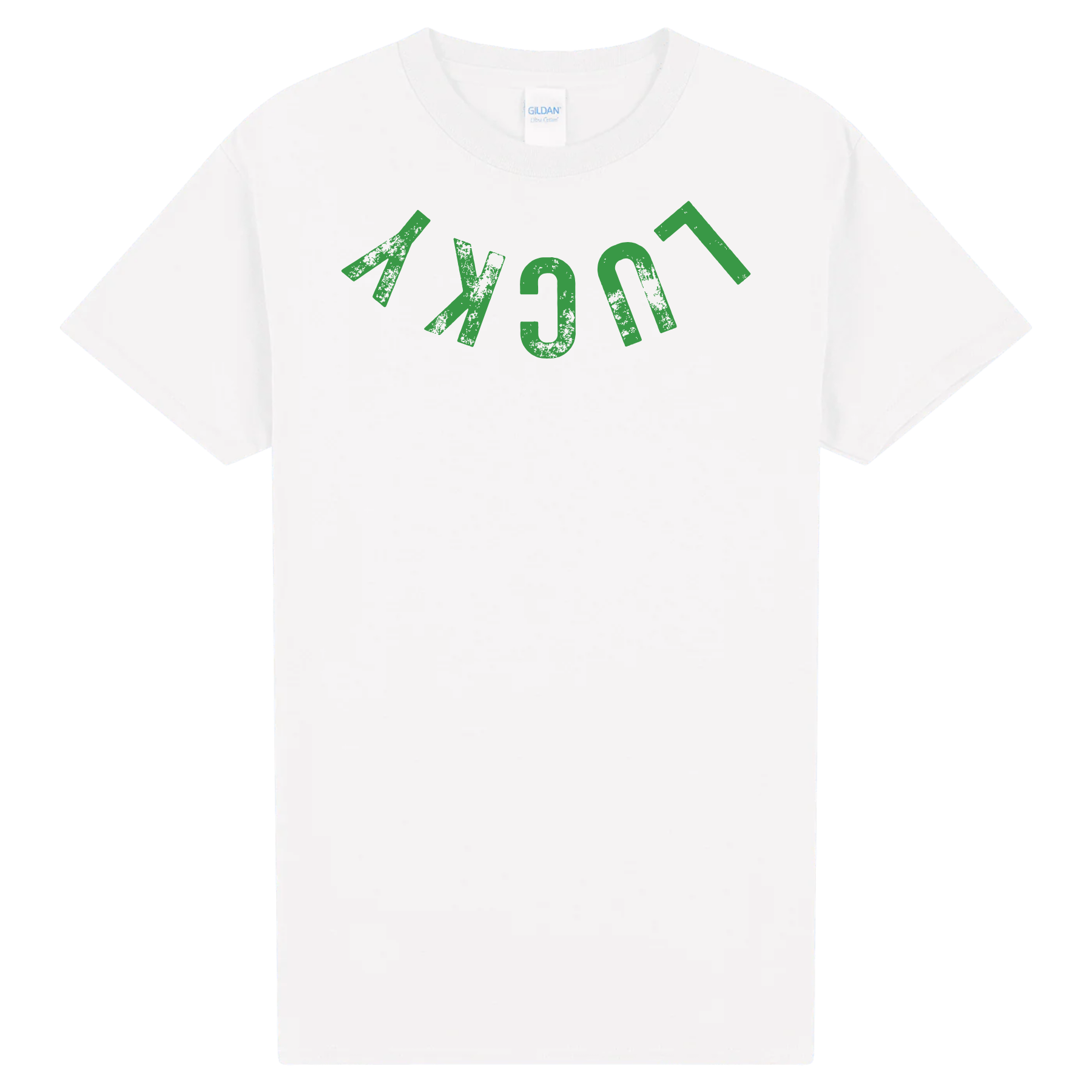 Funny Lucky Shirt – Upside Down Lucky Tee – St Patrick’s Day Graphic Shirt – Distressed Green St Paddy’s Day Shirt – Irish Holiday Top