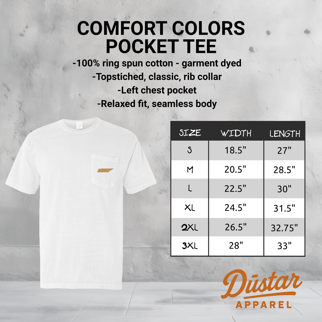 Knoxville Tennessee Vols Country Pocket Tee | Vintage Camo Game Day Shirt | Comfort Colors Knoxville Tee | Southern Tailgate T-Shirt