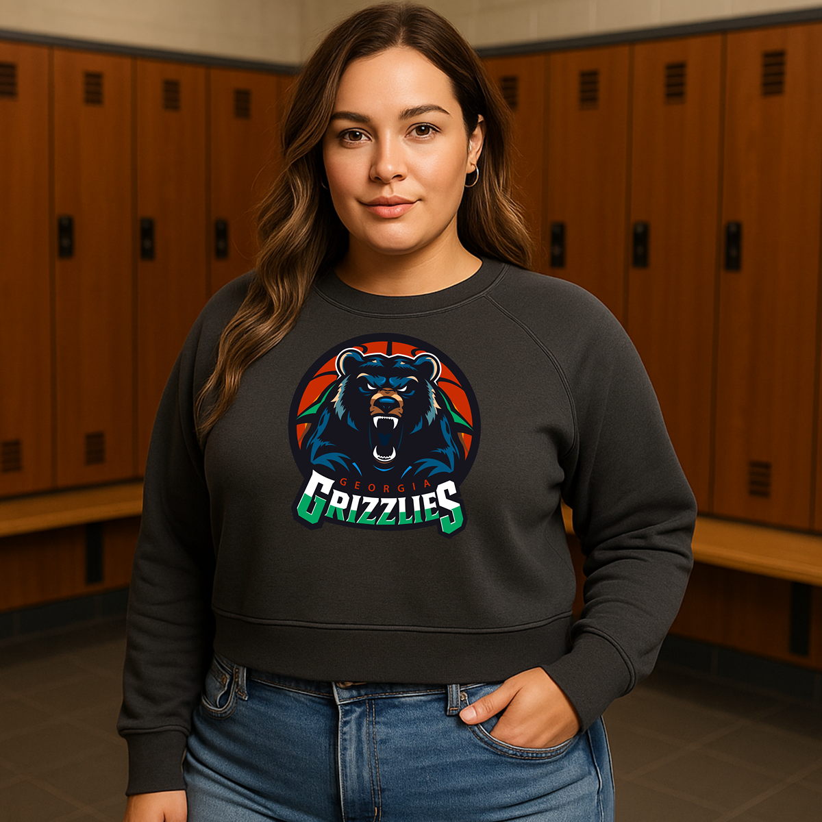 Georgia Grizzlies Women’s Cropped Fleece – Styled for the Stands