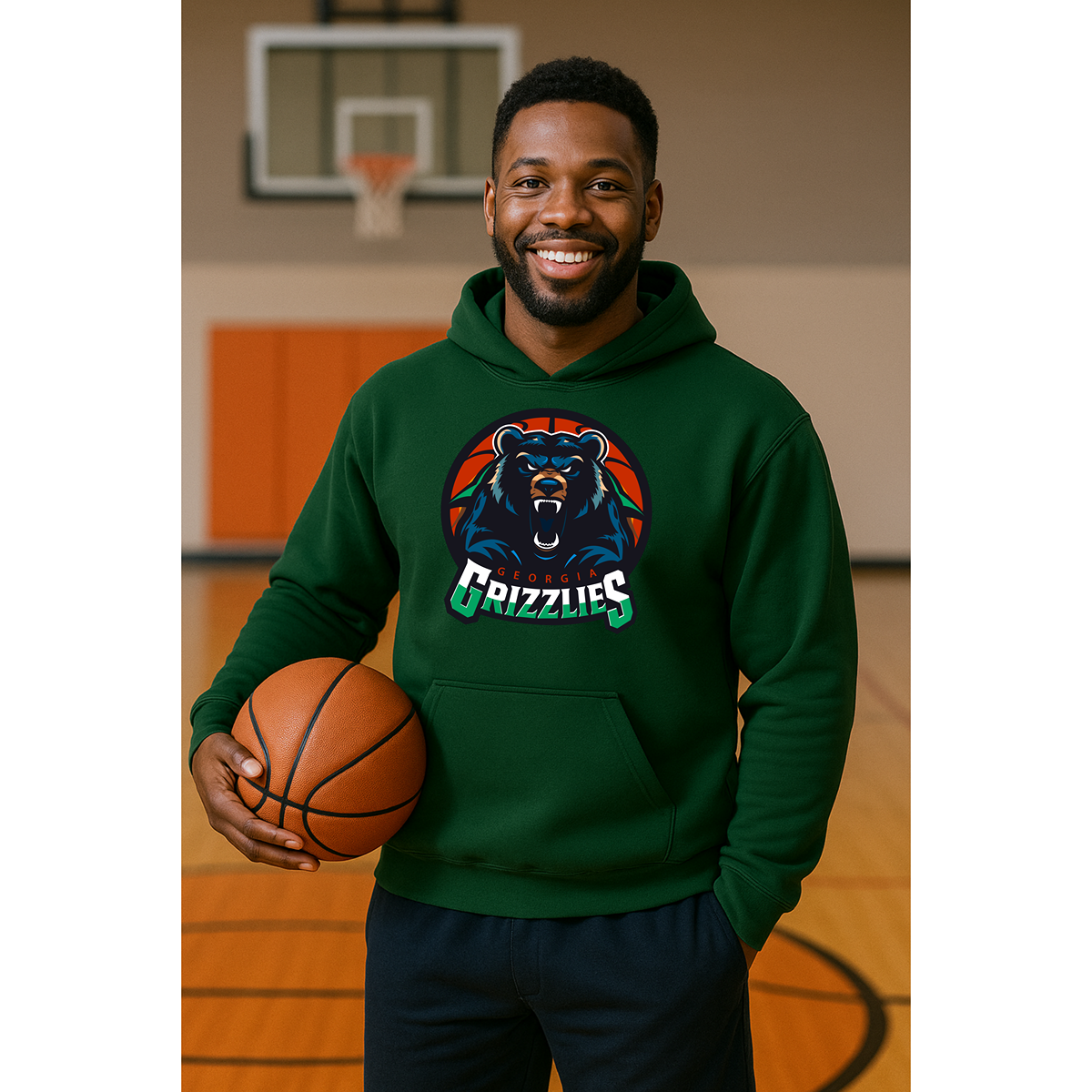 Georgia Grizzlies Team Hoodie – Game-Day Heat in Every Layer