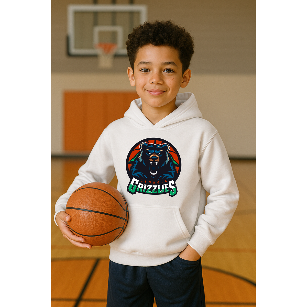 Georgia Grizzlies Youth Hoodie – Little Grizzlies, Big Energy
