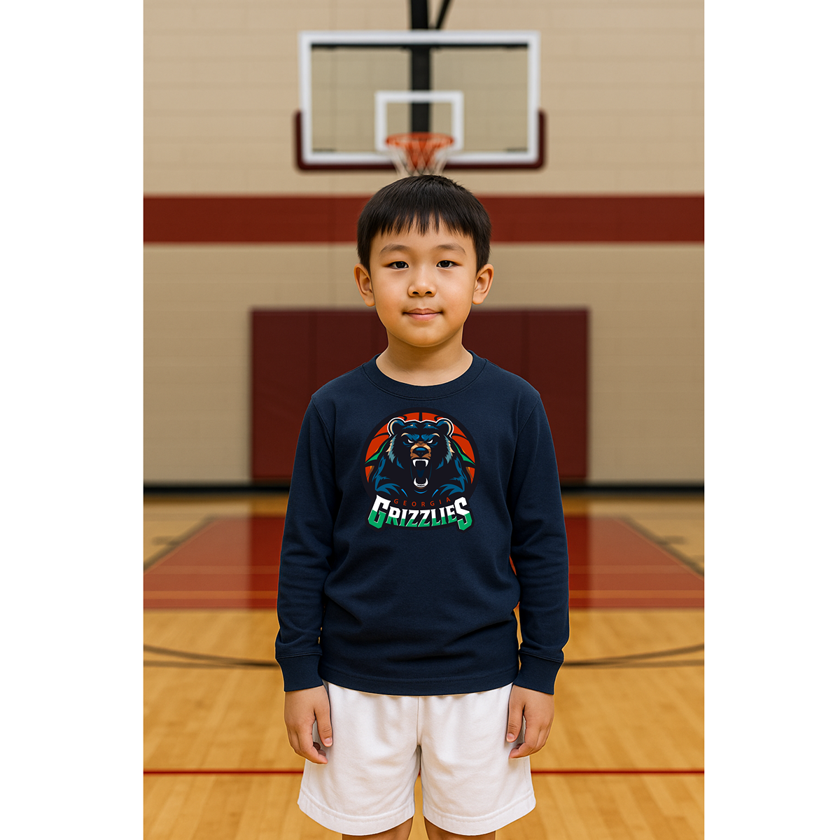 Georgia Grizzlies Youth Long Sleeve Tee – Jr Baller Edition
