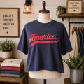 America 250 Crop Top Shirt | USA 1776-2026 Celebration Tee | Vintage Patriotic Crop Tee | America's 250th Anniversary Shirt | Fourth of July