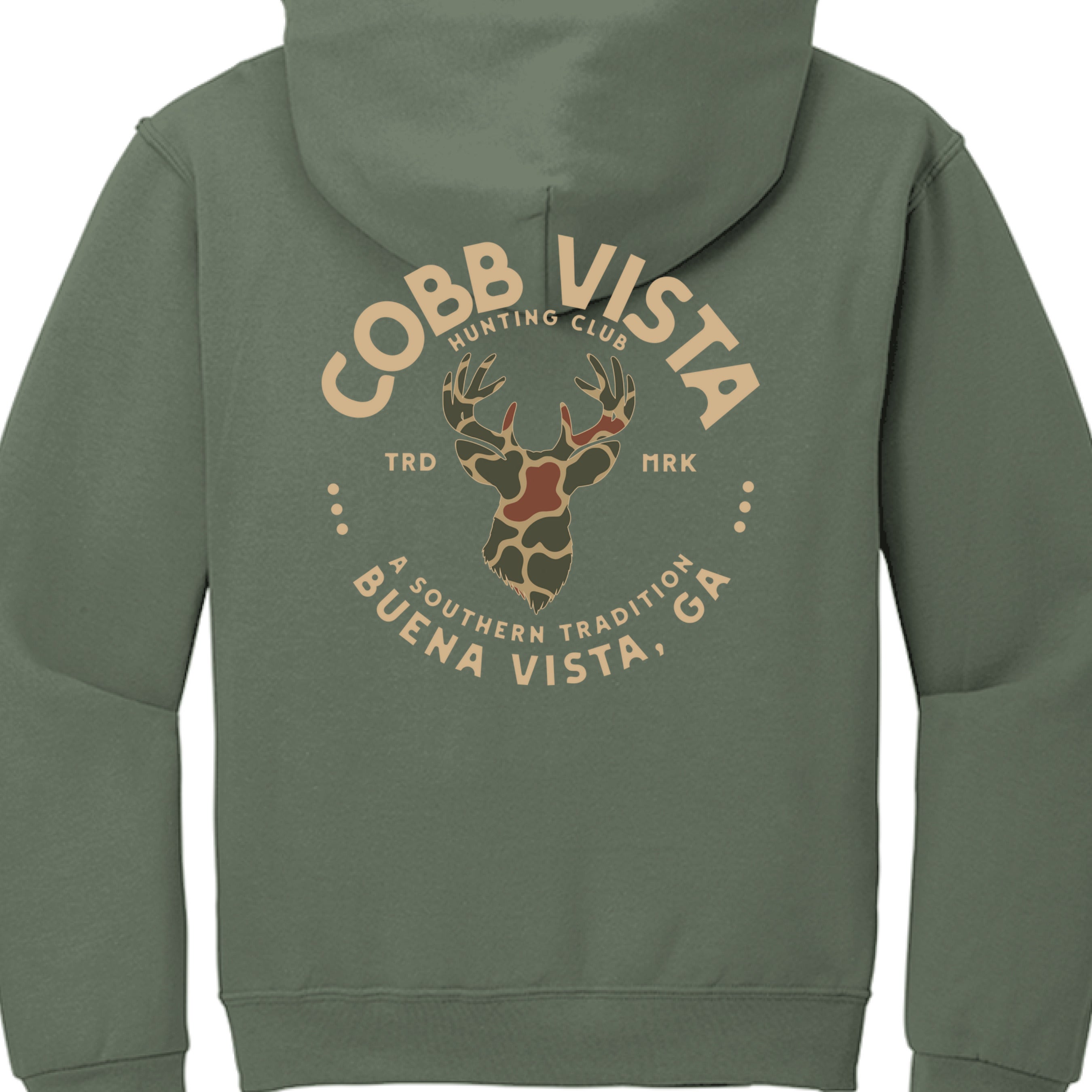 Military Green Heather - BACK